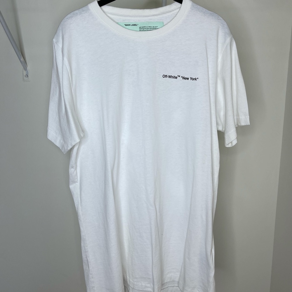 Off-White white tshirt from NYC store